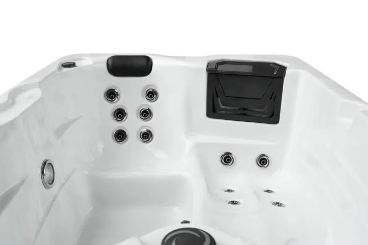 Basen ogrodowy zewnętrzny 3 osobowy JACUZZI - DIABLO, ze schodkami i pokrywą biały - SPA56