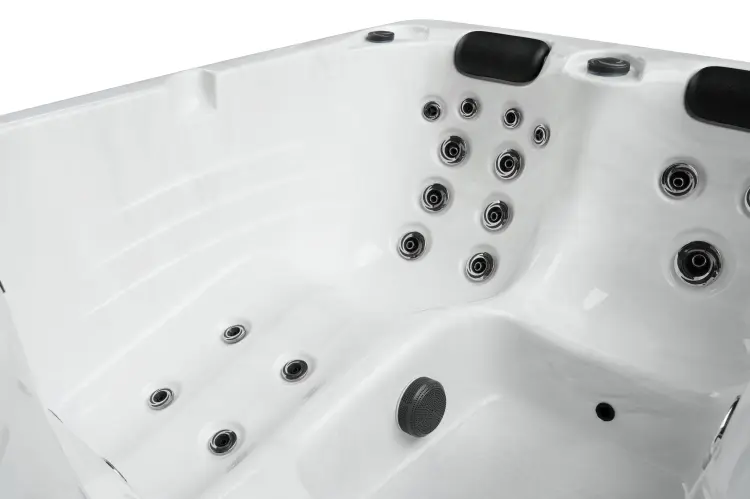 Basen ogrodowy zewnętrzny 3 osobowy JACUZZI - DIABLO, ze schodkami i pokrywą biały - SPA56