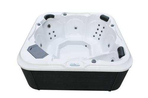Basen ogrodowy zewnętrzny 6 osobowy JACUZZI - TYROL, ze schodkami i pokrywą, biały - SPA58