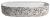 INFINITY OVAL umywalka ceramiczna nablatowa, 60x40 cm, terrazzo 10NF65060-2L-TRZ bok