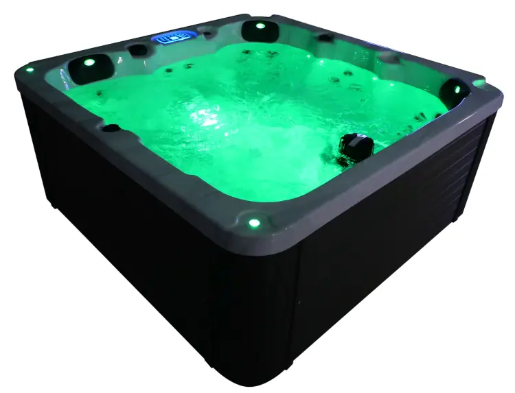 Basen ogrodowy zewnętrzny 5 osobowy JACUZZI - PALMA, z pokrywą i schodkami biały marmur SPA14