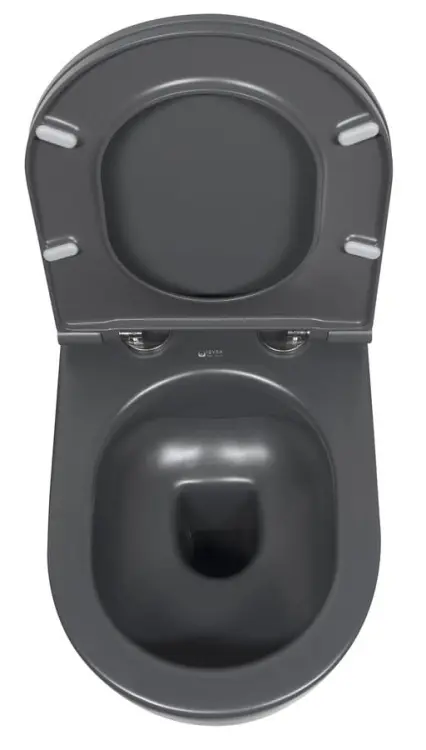 INFINITY miska WC wisząca, Rimless, 36,5x53cm, antracyt 10NF02005-2C od góry