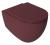 INFINITY miska WC wisząca, Rimless, 36,5x53cm, Maroon Red mat 10NF02005-2R z deską