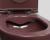 INFINITY miska WC wisząca, Rimless, 36,5x53cm, Maroon Red mat 10NF02005-2R  z bliska
