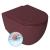 INFINITY miska WC wisząca, Rimless, 36,5x53cm, Maroon Red mat 10NF02005-2R