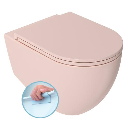 INFINITY miska WC wisząca, Rimless, 36,5x53cm, salmon 10NF02005-2S