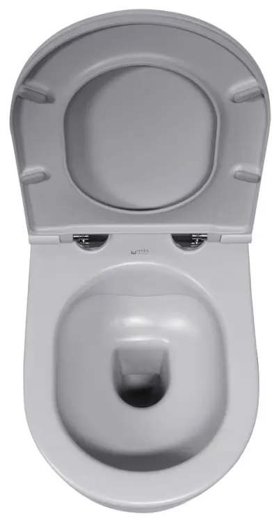 INFINITY miska WC wisząca, Rimless, 36,5x53cm, stone grey 10NF02005-2V  z góry