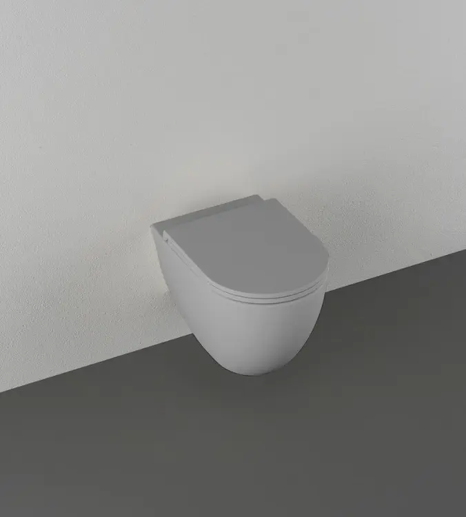 INFINITY miska WC wisząca, Rimless, 36,5x53cm, stone grey 10NF02005-2V aranżacja
