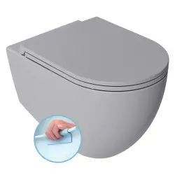 INFINITY miska WC wisząca, Rimless, 36,5x53cm, stone grey 10NF02005-2V