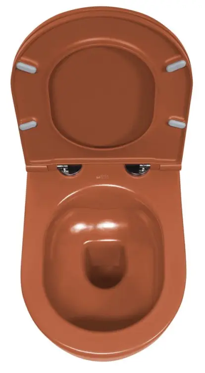 INFINITY miska WC wisząca, Rimless, 36,5x53cm, terracotta 10NF02005-2U  z góry