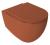 INFINITY miska WC wisząca, Rimless, 36,5x53cm, terracotta 10NF02005-2U  bez