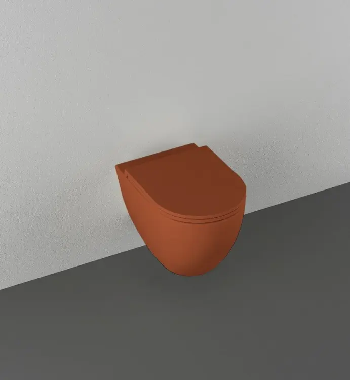 INFINITY miska WC wisząca, Rimless, 36,5x53cm, terracotta 10NF02005-2U wiszace