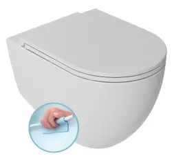 INFINITY miska WC wisząca, Rimless, 36,5x53cm, biały mat 10NF02005-2L