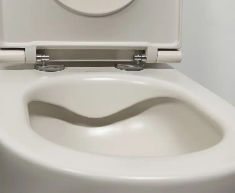 INFINITY miska WC wisząca, Rimless, 36,5x53cm, Ivory 10NF02005-2K z bliska