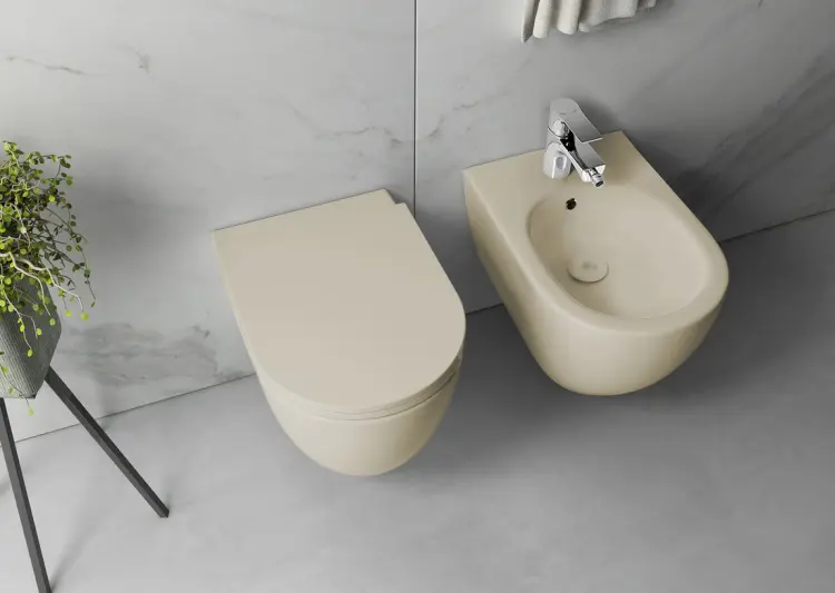 INFINITY bidet wiszący 36,5x53 cm, ivory 10NF41001-2K wizualizacja