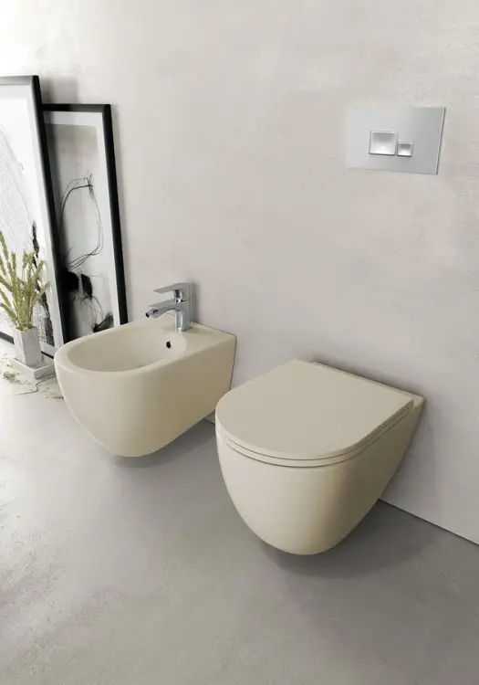 INFINITY bidet wiszący 36,5x53 cm, ivory 10NF41001-2K komplet