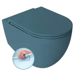 INFINITY miska WC wisząca, Rimless, 36,5x53cm, Petrol mat 10NF02004-2P