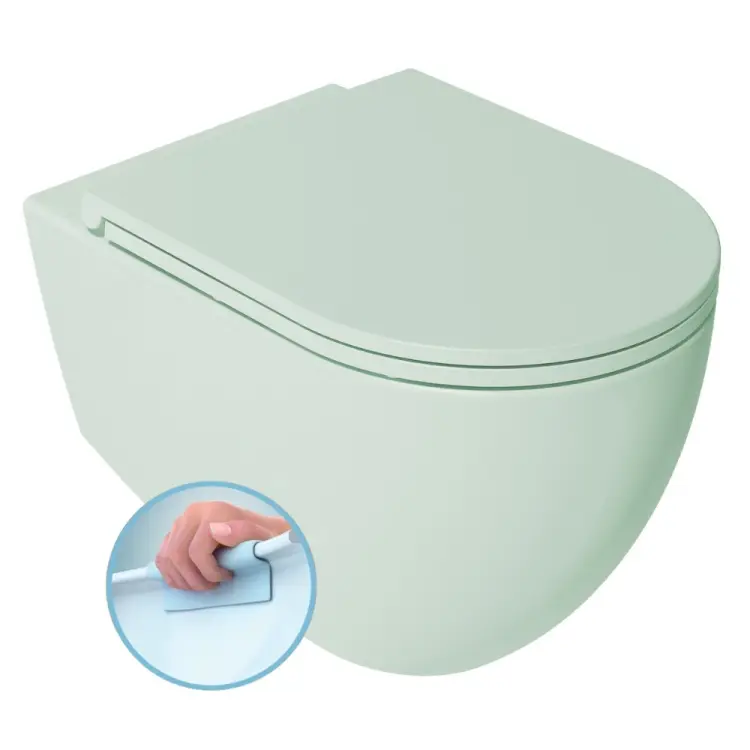 INFINITY miska WC wisząca, Rimless, 36,5x53cm, mint 10NF02004-2T