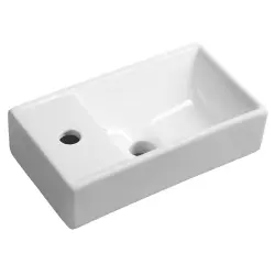 MINOS Umywalka ceramiczna 40x22 cm, lewa 4759  