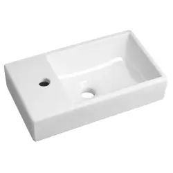 MINOS Umywalka ceramiczna 45x26 cm, lewa 4757 