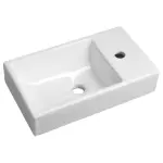 MINOS Umywalka ceramiczna 45x26 cm, prawa 4057