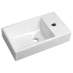 MINOS Umywalka ceramiczna 45x26 cm, prawa 4057