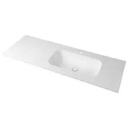 ARUBA umywalka prawa, 180x51,5 cm, Rockstone biały mat AR180-B1R