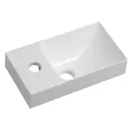 PICCOLINO umywalka kompozytowa, 30,8x10x17cm, bateria z lewej strony, biały PK300 