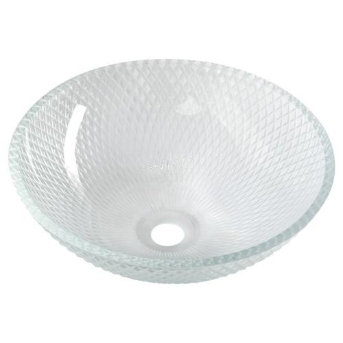 PUKETA umywalka szklana, średnica 42 cm, przezroczysta TY165