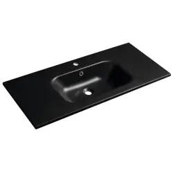 SIDRA umywalka kompozytowa 101x46 cm, czarny mat SD101B