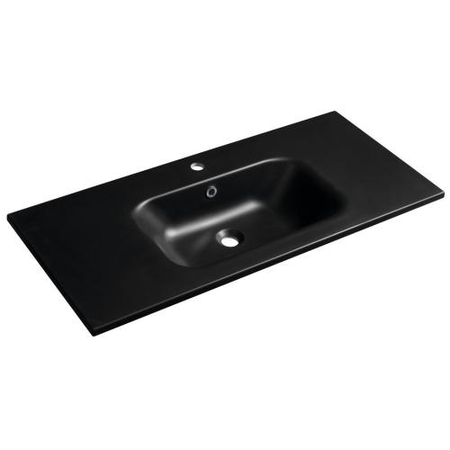 SIDRA umywalka kompozytowa 101x46 cm, czarny mat SD101B
