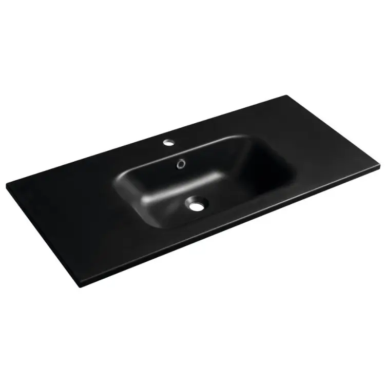 SIDRA umywalka kompozytowa 101x46 cm, czarny mat SD101B