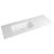 ARUBA umywalka lewa, 160x51,5 cm, Rockstone biały mat AR160-B1L