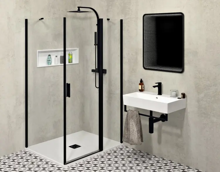 SISTEMA Umywalka ceramiczna nablatowa 70x42 cm 10SF50070 aranżacja