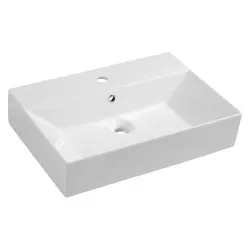SISTEMA Umywalka ceramiczna nablatowa 60x42 cm 10SF50060