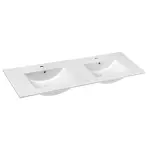 SLIM Umywalka ceramiczna podwójna 120x46 cm 1601-120