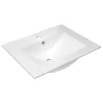 SLIM Umywalka ceramiczna wpuszczana w blat 60x46 cm 1601-60