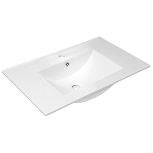 SLIM Umywalka ceramiczna wpuszczana w blat 75x46 cm 1601-75