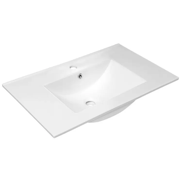 SLIM Umywalka ceramiczna wpuszczana w blat 75x46 cm 1601-75