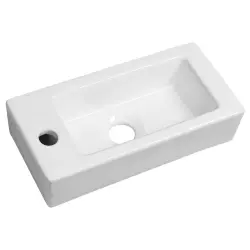 ZOE umywalka ceramiczna 37x9x18 cm lewa AR496