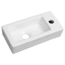 ZOE umywalka ceramiczna 37x9x18 cm prawa AR495