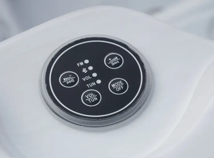 Basen ogrodowy zewnętrzny 3 osobowy JACUZZI - MAURITIUS, z pokrywą i schodkami biały marmur SPA18