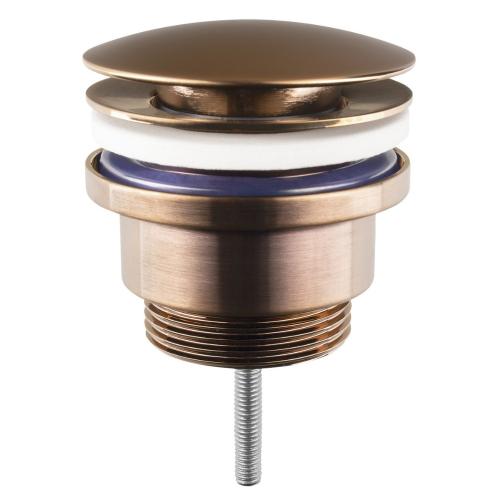 Korek umywalkowy 5/4“, klik-klak, duży grzybek, wys. 10-55mm, miedź mat CV1002PG