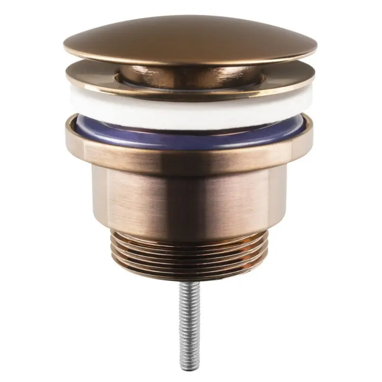 Korek umywalkowy 5/4“, klik-klak, duży grzybek, wys. 10-55mm, miedź mat CV1002PG