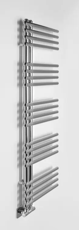NYMPHA grzejnik łazienkowy 500x1250 mm 334W chrom LLN125 na ścianie