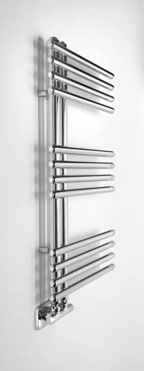 NYMPHA grzejnik łazienkowy 500x800 mm 212W chrom LLN80 na ścianie