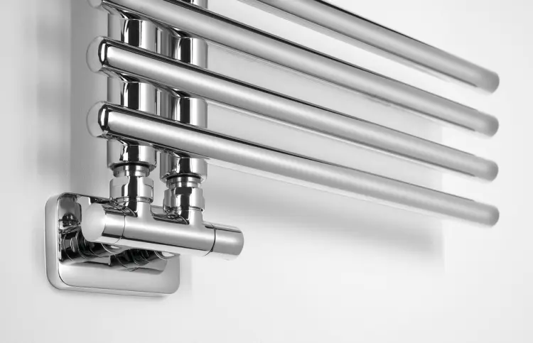 NYMPHA grzejnik łazienkowy 500x800 mm 212W chrom LLN80 podłączenie
