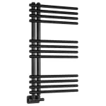 NYMPHA grzejnik łazienkowy 500x800 mm 322W czarny mat LLN80B