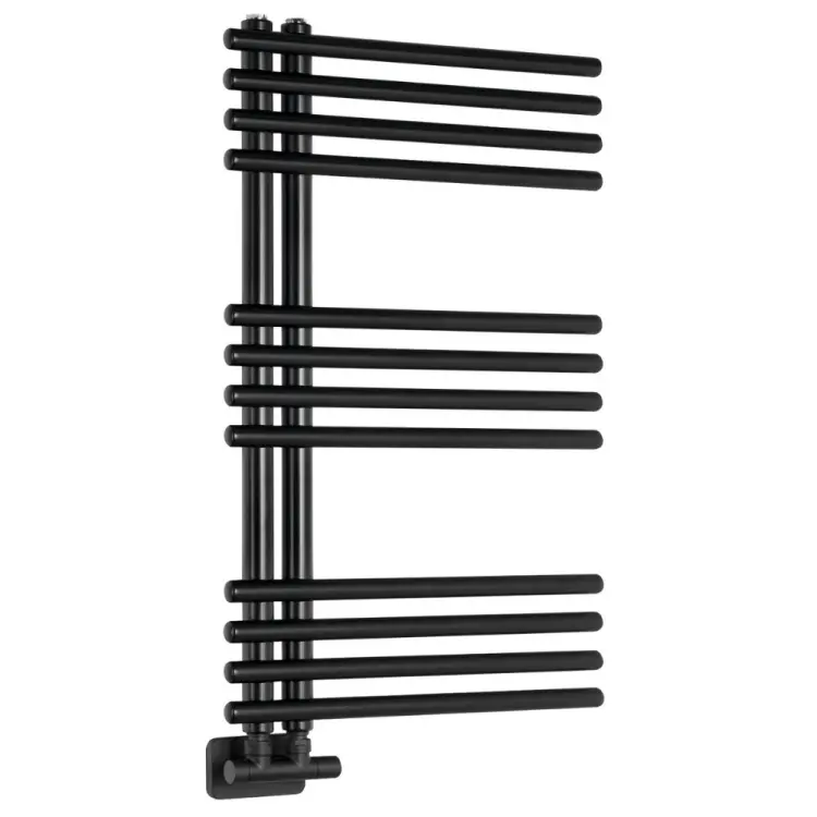 NYMPHA grzejnik łazienkowy 500x800 mm 322W czarny mat LLN80B