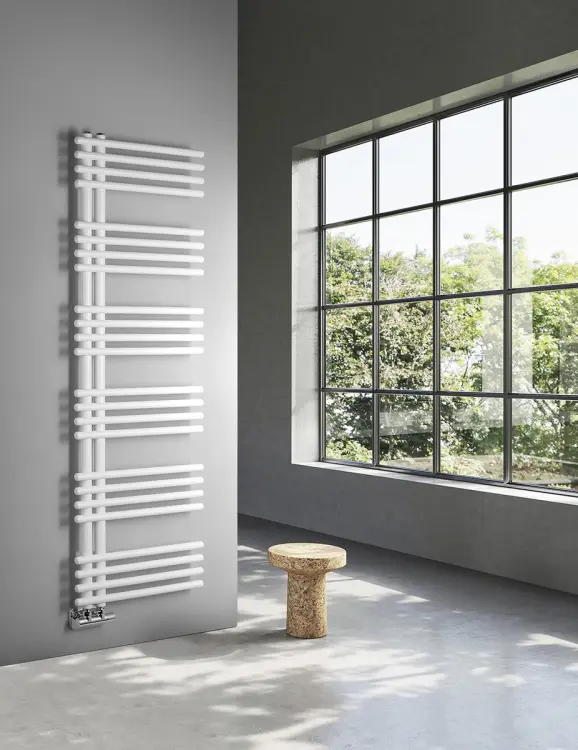 NYMPHA grzejnik łazienkowy 500x1520 mm 625W biały mat LLN152W wizualizacja